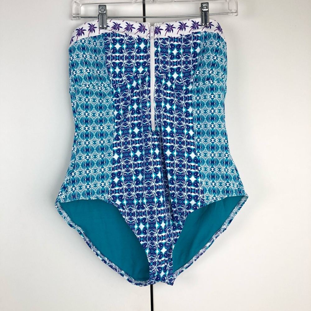 Tommy Bahama one piece swimsuit bandeau strapless - Picture 2 of 8